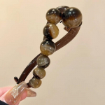 Vintage Smirk Bead Twist Clip One Line Juukseklamber Naiste pea tagumise kukliga 2024. aasta uued esmaklassilised juukseaksessuaarid