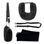 T&auml;idisega reisipadi lisapagasi jaoks Velvet reisikaelapadja hoiukott koos reguleeritava mahuga kuni 3 p&auml;evaks reisimiseks m&otilde;eldud U-kujulise padjaga One Size must