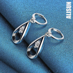 925 Sterling h&otilde;be AAA tsirkoon veepiisad/vihmapiisad augustamine k&otilde;rvar&otilde;ngad Moodsad pulmaehted 0.90*1.70cm