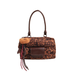 Ni&scaron;&scaron; crossbody padjakott naiste mahukas k&auml;ekott s&uuml;gistalvine uus retrotr&uuml;kiga leopardimustriline &otilde;lakott pruun