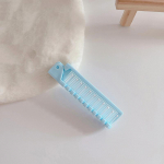 Loominguline kaasaskantav kompaktne kokkupandav reisikamm Kaasaskantav kokkupandav kamm juuksemassaažikam Antistaatilised juuksurit&ouml;&ouml;riistad sinine