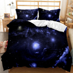 T&auml;histaevas Tekikoti Komplekt King Suurus Roheline Taeva Teema Abstraktse Stiili Paigutus Kosmose Kontseptsioon Tr&uuml;kk &Uuml;hekohaline Pol&uuml;ester Voodipesukomplekt 70x133cm 2pcs