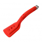 2-in-1 Silikoonist spaatliga praadimisklamber, libisemisvastase k&auml;epidemega painduv pea koos n&ouml;&ouml;pulukkudega, k&otilde;rge temperatuurikindel v&auml;listingimustes kasutatav grill-lihaklamber punane