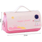 Kawaii pliiatsi&uuml;mbris suure mahutavusega astronauti pliiatsi kott pliiatsikarp Kooli kontoritarbed kirjatarbed roosa