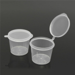 10 tk. L&auml;bipaistev &uuml;hekordselt kasutatav kastmetops Chutney Cups Mahtuvus V&auml;ike kaanega s&auml;ilituskonteiner 10PCS