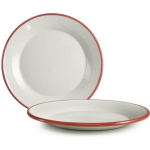 IBILI 908124 Lame taldrik, Paber, Valge/Punane, 24 x 24 x 3 cm