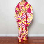 Lipsuv&auml;rviga kaftani kleit, vabaaja rannasuvine Maxi Cover Up Maxi kleit, naiste riided One Size