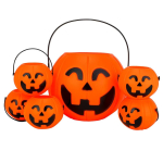 6 tk Halloweeni k&otilde;rvitsakorvi kommihoidjat Jack-o'-lanterni &auml;mbrit hulgim&uuml;&uuml;gialus kaunistuse rekvisiidid trikk v&otilde;i maius orange