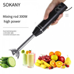 Kaasaskantav blender k&ouml;&ouml;ki 3-in-1 multifunktsionaalne majapidamises kasutatav k&auml;eshoitav v&auml;ike elektriline mikser toidu mahlapress kodumasin UK Plug must