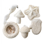 Roosa kullast j&otilde;ulupallid Pulmatseremoonia Valge sinine 2#