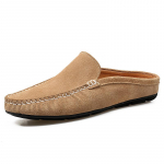 Moodsad suvised poolsaapad seemisnahast poolkingad meestele Vabaaja meeste penny-loafersid Sandaalid Slip-on korterid Laisad s&otilde;idukingad Meeste mokassiinid 6 khaki