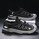 Suvised meeste sandaalid Ehtsast nahast Meeste vabaajajalatsid Meeste Meeste Nahast Sandaalid Meestele Rannajalatsid Rooma meeste kingad 39