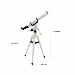 1 tk Haridusteaduslik m&auml;nguasja astronoomiateleskoobi mudel Teesklevad kaunistused 1:12/1:20/1:25 m&otilde;&otilde;tmetega nukumaja miniatuursed tarvikud