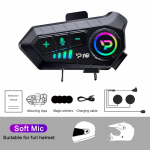 V5.3 Mootorratta Kiivri Peakomplekt Juhtmevaba Bluetooth K&otilde;rvaklapp IP65 Veekindel M&uuml;rasummutus Toetab K&auml;ed-vabad K&otilde;net H&auml;&auml;lega Juhtimist