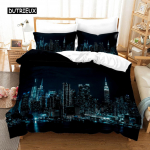 New Yorgi &ouml;&ouml;vaatega voodipesukomplekt Queen-suurusega voodipesukomplekt / tekikott Padjap&uuml;&uuml;ri komplekt Pehme kodutekstiilist voodipesu 150x200cm 3pcs
