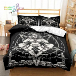 Paha Saatanlik Mantra Voodipesukomplekt &Uuml;hekohaline Kaksik T&auml;issuuruses Kuninganna Kuningsuuruses Voodikomplekt T&auml;iskasvanu Laps Magamistuba 3D Tr&uuml;kk EU Single 135x200cm