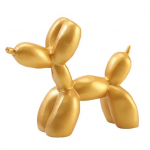 Resin Dog Figurine Nordic Puppy Desktop Ornament &uuml;hev&auml;rviline mini kutsikaskulptuur elutuppa Kontori magamistuppa kuldne