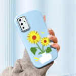 &Uuml;hev&auml;rviline h&otilde;bedase servaga objektiiv, rasvane korpus, pehme TPU vedel silikoonist kate P&otilde;rutuskindel telefoni&uuml;mbris Xiaomi Redmi Samsungile Redmi K40 Pro roosa