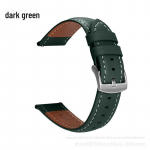 Ehtne nahkrihm Huawei GT2/GT3/GT4, Samsung S1, Apple'ile &ndash; nutikella n&ouml;&ouml;pn&otilde;elaga pandlaga Huawei/Samsung interface [22mm] tumeroheline v&auml;rv