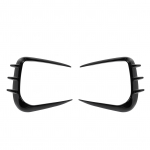 1 paar esispoileri aerod&uuml;naamiline vasak parem auto esiosa &otilde;hiventilatsiooni jagajad ABS spoiler canards Glossy Black