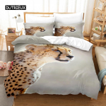 Must panter tekikotikomplekt King-suurus Must leopard voodipesukomplekt lastele poistele Safari gepard loomateema 2/3 tk tekikott EU single(135x200cm)