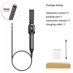 Liigenduv boreskoop 1080P 360&deg; p&ouml;&ouml;ratav endoskoop liigendusega autode inspektsioonikaamera 8 LED-valgustiga Android/IOS jaoks 1m