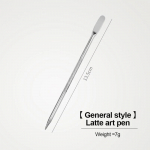 Roostevabast terasest kohvi kaunistamiseks m&otilde;eldud kunstipliiats puidust k&auml;epidemega Latte t&otilde;mmake lillen&otilde;el Barista t&ouml;&ouml;riist kohvitarvikud modelleerimist&ouml;&ouml;riist