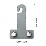 Topelt autokonks, auto hoiukonksud, auto k&auml;ekotikonksud, stiilne autokonks, multifunktsionaalne auto tagaistme riidepuu, peatoe konksud v&otilde;tmetele