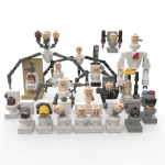 Moc Skibidi WC-figuurid Mudelplokid Titan Kaameramees K&otilde;larman Ehitusm&auml;nguasjad Pidu Halloweeni kaunistus Poistele Kingitused