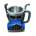 K&auml;sit&ouml;&ouml;na valmistatud veoauto kohvikruus keraamiline tass Unikaalne kingitus veoautode armastajatele Poolhaagise kujuga kruus veoautojuhi kingitus