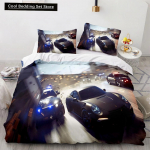 Sportauto Kuningas Kuninganna Tekikate Lahe V&auml;rviline Superauto Muster Voodipesukomplekt Meestele T&auml;iskasvanud V&otilde;idus&otilde;iduauto 23 tk Pol&uuml;ester Tekikate 70x133cm 2pcs