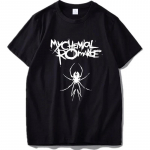 My Chemical Romance T-s&auml;rk Kirjaprindiga Meeste ja Naiste Moet-s&auml;rk Hip Hop T-s&auml;rk Top Must Riietus M