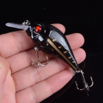 1tk 7,5cm 12g k&otilde;vad VIB landid kalap&uuml;&uuml;gi Minnow Bait Treble konksud uppuvad Crankbait voblerid kalastustarbed 3D silmad 2#