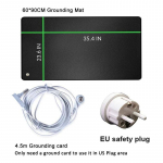 90x60 cm maandusmatt une maanduspadja tervise parandamiseks koos maanduskaabliga EMF-i taastamise kaitse, elektristaatilise vabastuse EU Plug