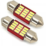 2 tk C3W, C5W LED pirn SV8.5 12V CANBUS 31mm 180lm v&otilde;imas Off-Road