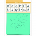 Pochoirs No&euml;l - Woodsy Christmas - ARTEMIO - 12 pcs - Blanc