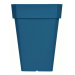 Bac &agrave; fleurs carr&eacute; RIVIERA SOLEILLA - Plastique - Hauteur 53 cm - Bleu