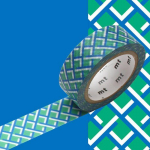 Masking Tape MT tressage fond vert