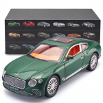 1/24 Bentley Continental GT Mudelauto Sulamist Valatud M&auml;nguauto Kogutav T&otilde;mmatav M&auml;nguautod koos(Must) roheline