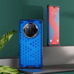 KEYSION P&otilde;rutuskindel &uuml;mbris telefonile HONOR X9c Smart 5G silikoon+arvuti l&auml;bipaistev k&auml;rgstruktuuriga telefoni kaas Huawei Honor Magic 7 Lite 5G jaoks for Honor X9c Smart sinine