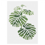 Dekoratiivne roheline taim l&otilde;uend Kunst maalimine seinaplakati pilt magamistoas 30*40cm