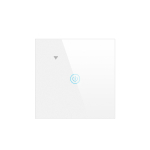 EU WiFi seina puutetundliku anduri l&uuml;liti 220 V Homekit Smart Switch 1/2 Gang Siri h&auml;&auml;ljuhtimine WIFI nutikas kodu 1 Gang 1 Way valge