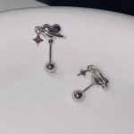 Armas armastusplaneet, h&otilde;bedane k&otilde;rva luuk&uuml;&uuml;s naistele unikaalne v&auml;ike augustamine k&otilde;rvar&otilde;ngas ripats ehted aksessuaarid kingitused 1Pcs