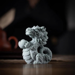 1 tk 10 x 6,4 x 10,5 cm kivist Zodiac Dragon Ornament Jumalik draakoni kingitus Lucky Desktop Maskott Kontori kodukaunistamise kingitus