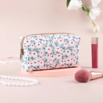 Lilleprintidega k&auml;eshoitav meigikott naistele Veekindel reisil suure mahutavusega tualettkarp Naiste huulepulga meigihoiukotid 18 x10 x7.5cm