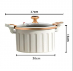 8L Mikror&otilde;hukatelid Suure mahutavusega Korea vaakum Multifunktsionaalne hautamis-keedupott Kahekordse k&otilde;rva mittekleepuv hautamissupi pott