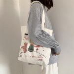 2024 Women's Cute Cartoon Large Capacity Canvas Shoulder Bag