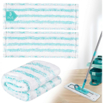 3 komplekti asendusmopikatted Leifheit Profi XL Micro Duo / Profi XL Cotton Plus jaoks, k&otilde;ik p&otilde;randamopi k&auml;epidemed, eemaldab plekid kiiresti, t&otilde;husalt valge