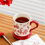 Retro keraamiline kruus Paari tass Tipptasemel kohvitass teetass S&uuml;gisfestivali suveniiride pulmakingitus 301-400ml