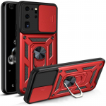 L&ouml;&ouml;gikindlad metallist magnetr&otilde;ngast armor telefoni&uuml;mbrised Samsung S20 5G S 20 FE S20 Ultra S20FE silikoonist kaitseraua tagakaas For Galaxy S20 punane